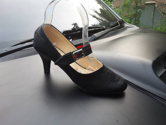 Heel Fashion PD328 HITAM (REALPICT GESER)