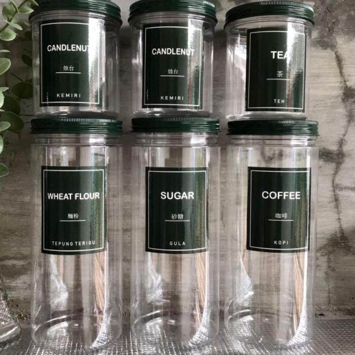 Update TOPLES PLASTIK TEMPAT BUMBU DAPUR WARNA HIJAU ARMY MODEL MINIMALIS TUTUP ALUMUNIUM