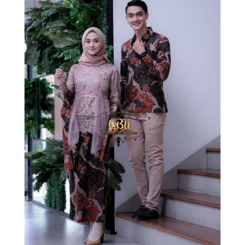 Set Couple Annisa Kebaya Couple Modern Batik couple kondangan Kebaya Couple Naira Batik couple NAIRA