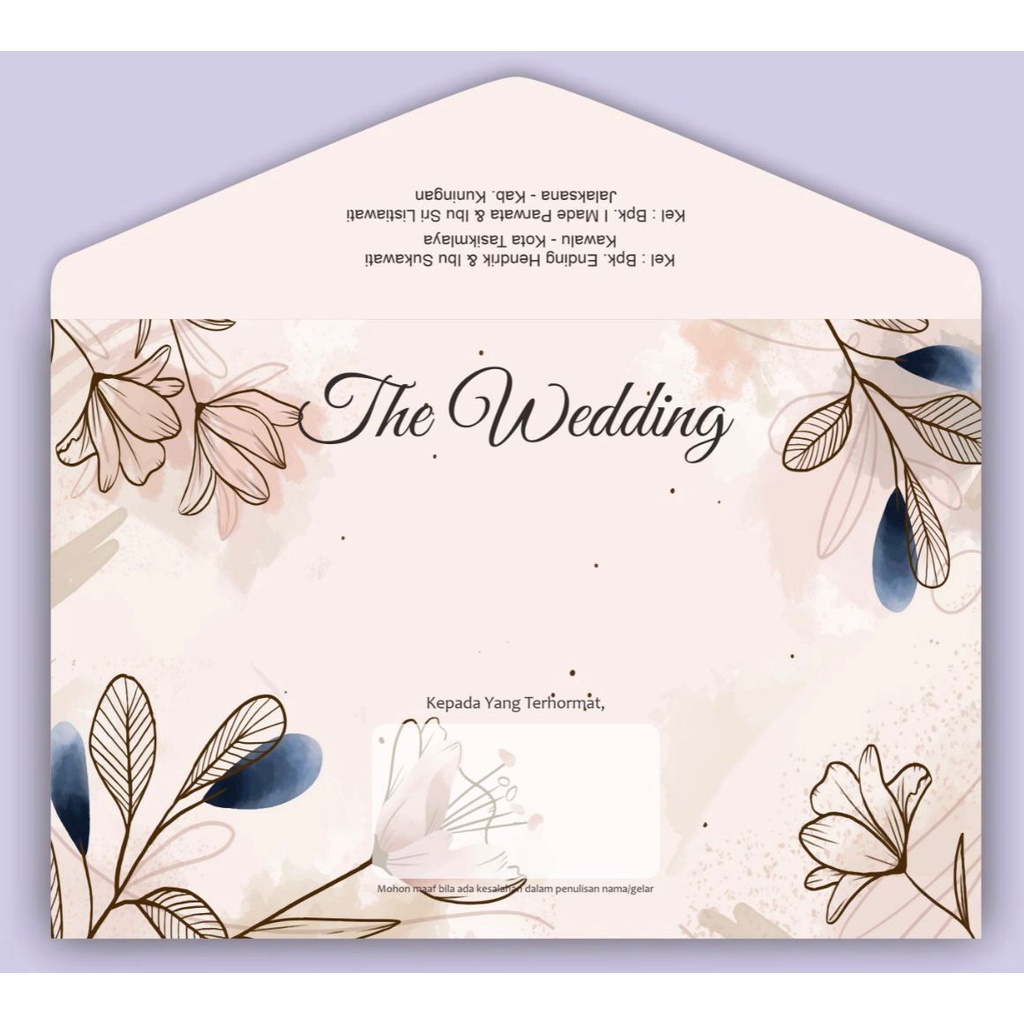 Undangan Pernikahan / Undangan Hard Cover / Undangan Amplop