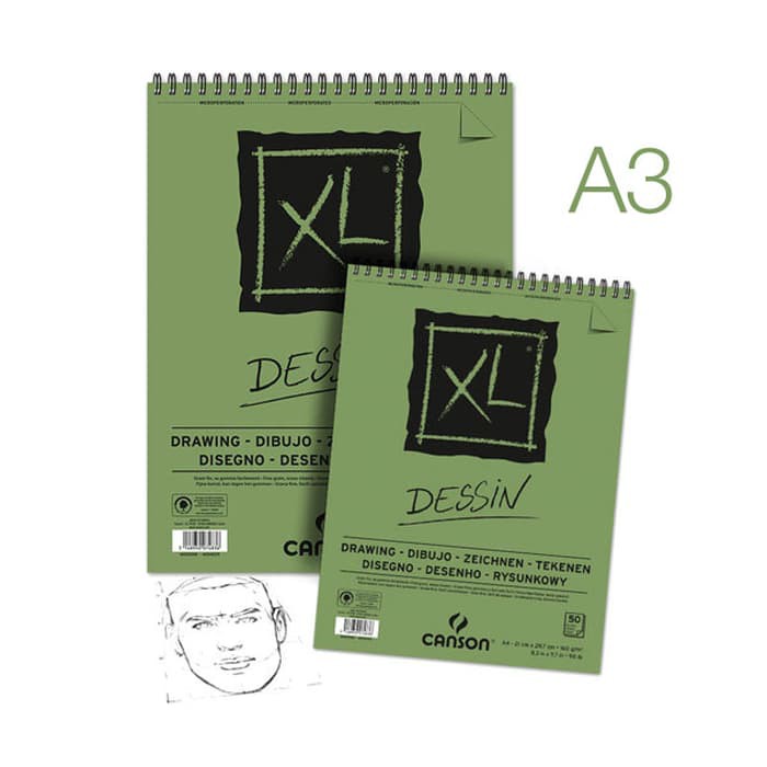

Kiky Sketch Book - Papan Tulis Gambar - Lyra Sketch Book Canson Xl Dessin A3 (Drawing Pad) Produk