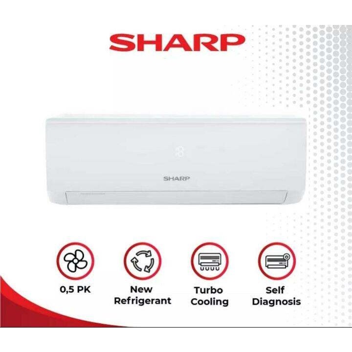 SHARP AC Standard 1/2 PK AH-A5ZCYN , 1 PK AH-A9ZCYN [Indoor + Outdoor Unit Only]