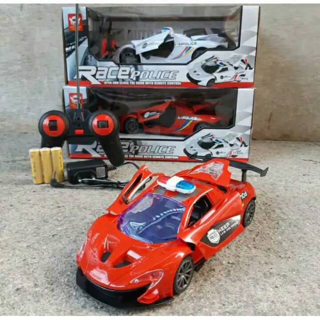 Race Police - RC Mobil Polisi - Remote Control Lamborghini Mainan Anak