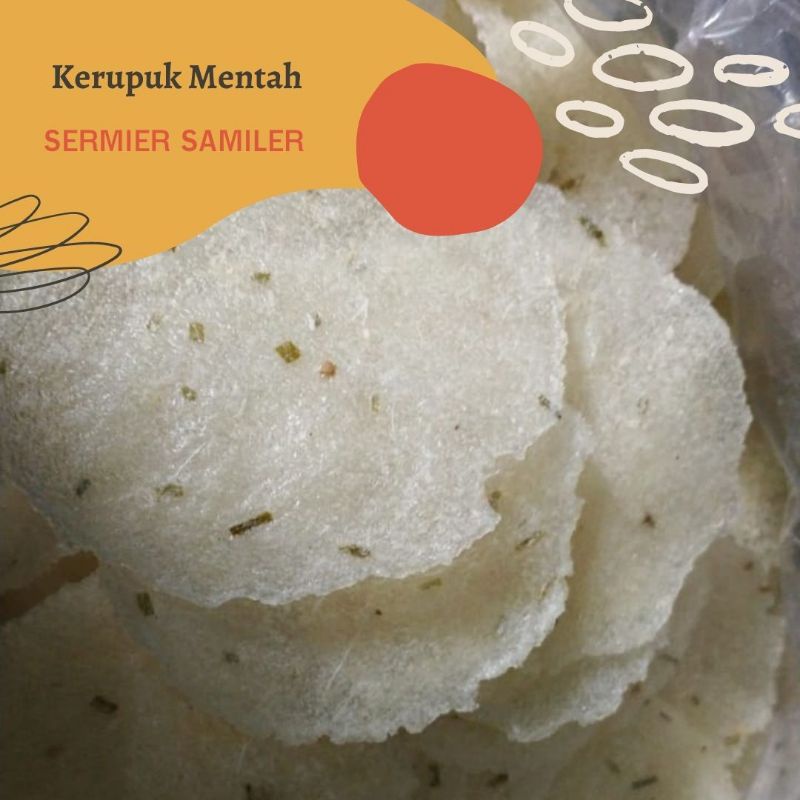 

( 250 GR) KERUPUK SERMIER SAMILER MENTAH / KRUPUK SERMIER SAMILER ENAK GURIH KRECEK