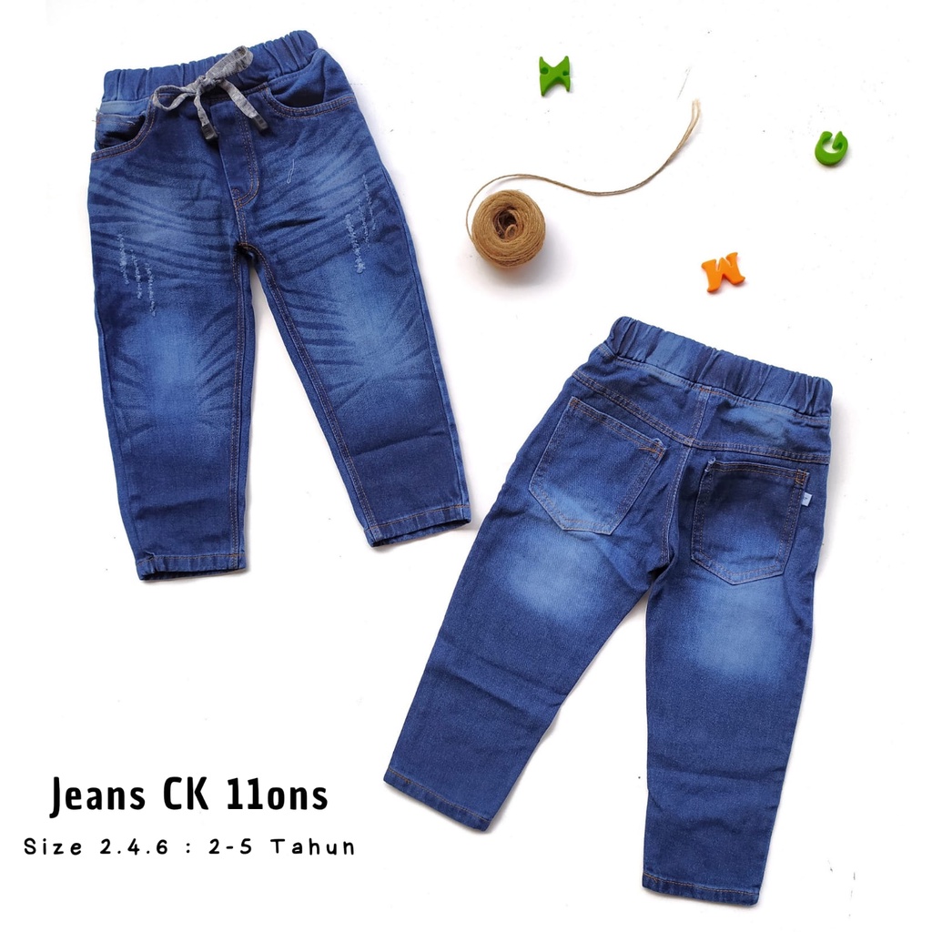 Celana Jeans Panjang Anak Laki Cowok Usia 2 3 4 5 6 7 Tahun CK