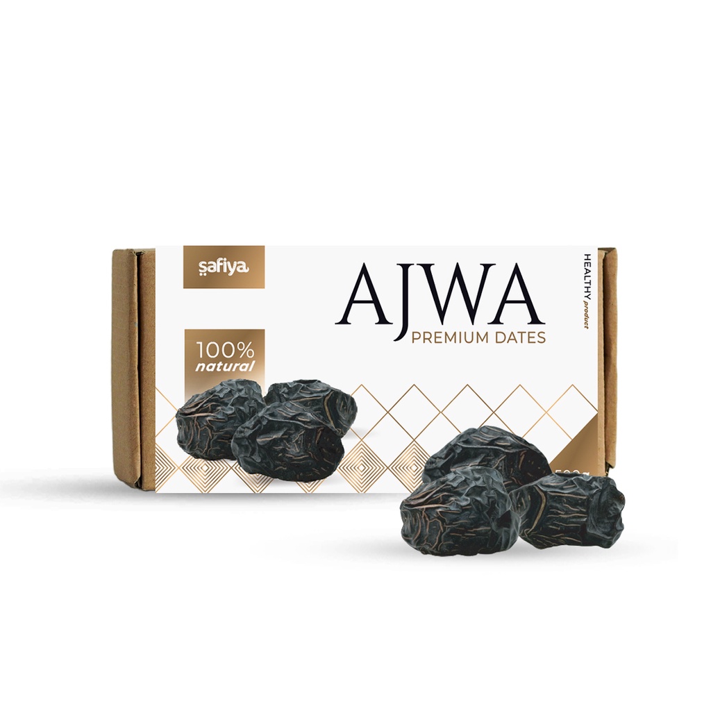 Kurma Ajwa 500 Gram | Kurma Nabi Premium Original Safiya