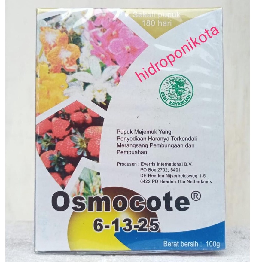 PUPUK OSMOCOTE DECASTAR BUAH 6-13-25 isi 100 gram - pupuk decastar - pupuk dekastar bunga 6-13-25