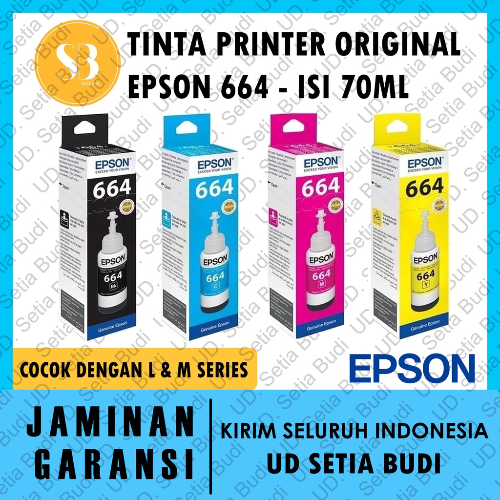 Tinta Printer Epson 664 Original 70 ML