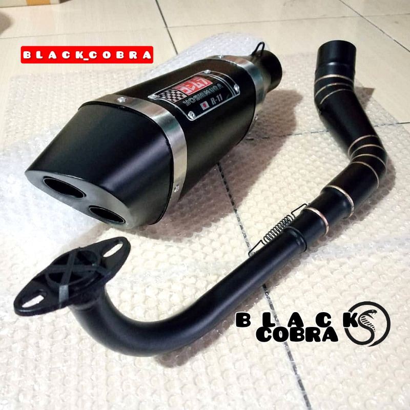 knalpot Yoshimura R11 Black Doff Fullsystem nmax-pcx-aerox-xmax-adv150-genio-vario-beat-mio dll
