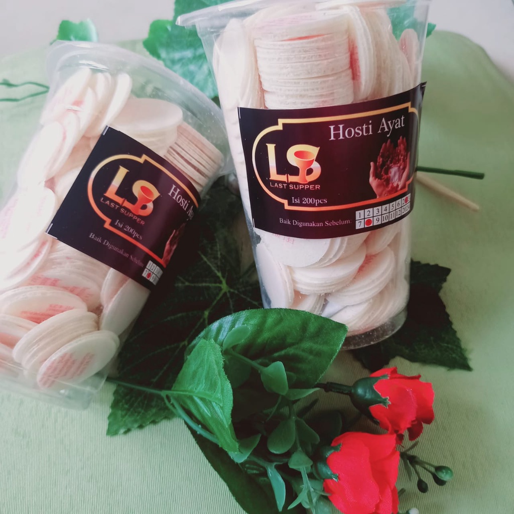 

Hosti Gelas Roti Ayat Perjamuan Kudus Perjamuan Suci Sakramen Komuni Isi 200