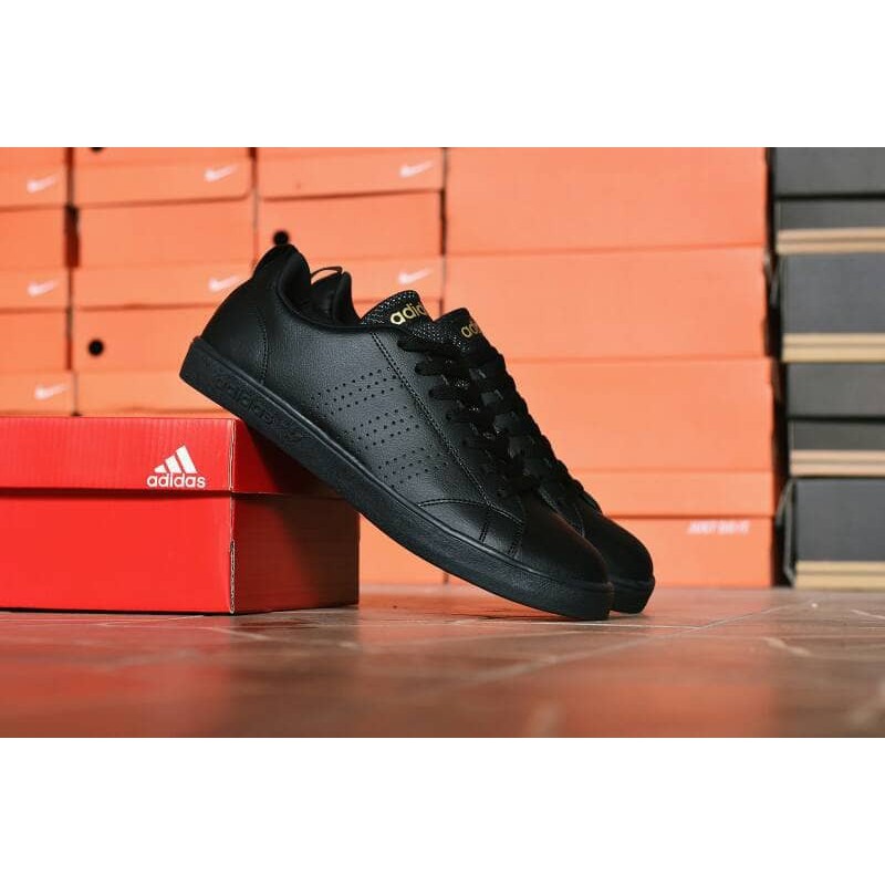 Sepatu Adidas Neo Advantage Grade Original Sneakers Pria Wanita Traning FullBlack Sepatu Kerja Hita