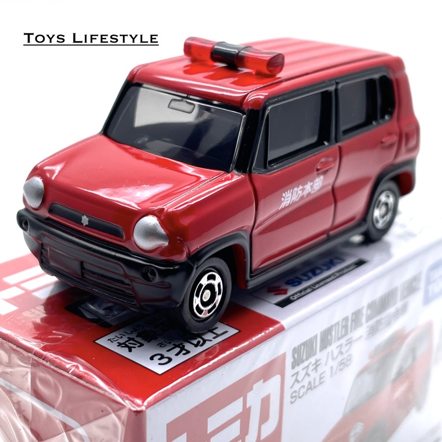 Mobil Tomica Diecast 106 Suzuki Hustler Fire Command Vehicle