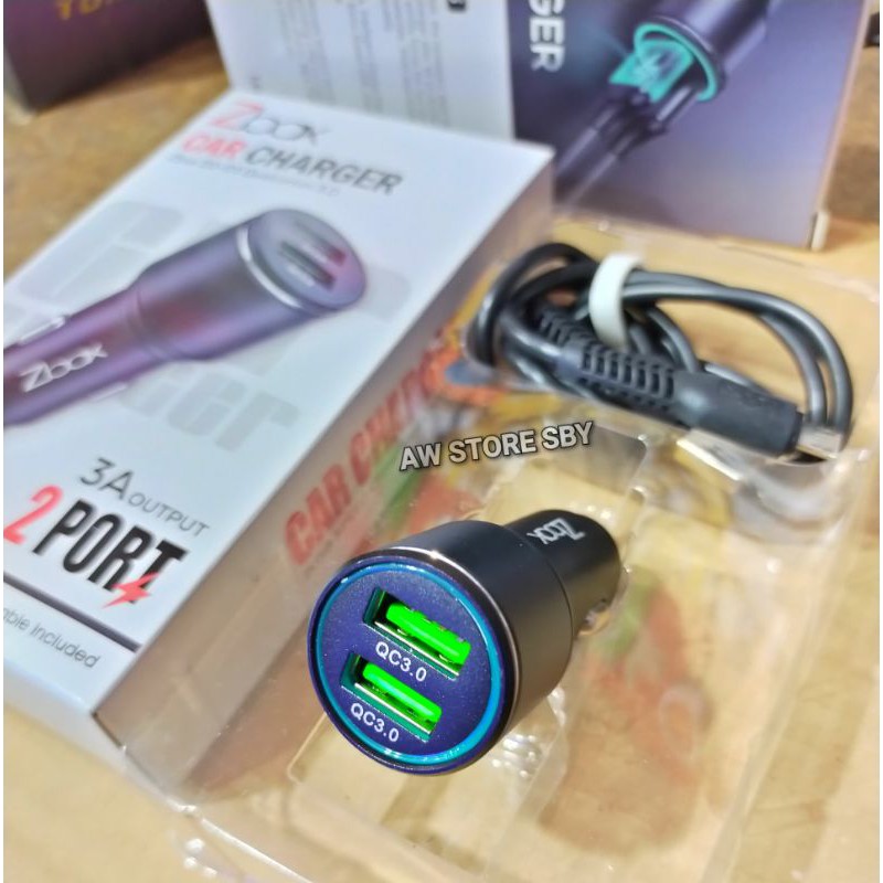 Car charger 3A charger mobil fast charging 2usb [Z-BOX]