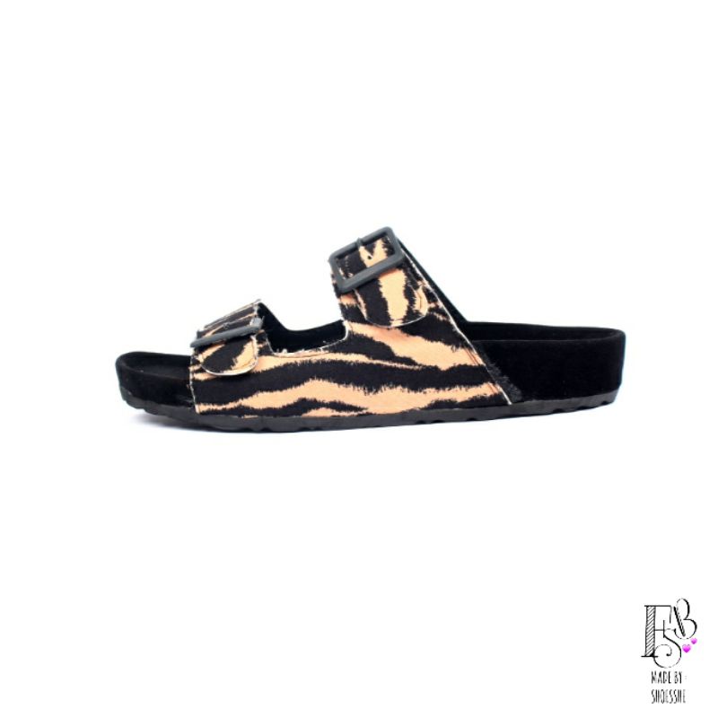 Fsb - MONICA Sendal Birken Wanita-Animal Printing