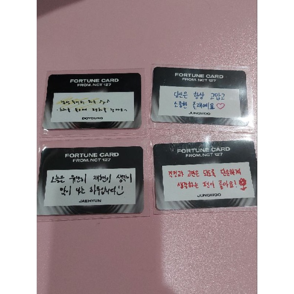 Fortune Scratch Card NCT 127 THE LINK