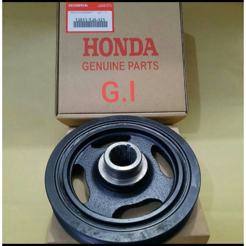 Pully Kruk As Pully Ker As Damper Pulley Crankshaft Honda Jazz RS Brio Mobilio HRV BRV ORIGINAL