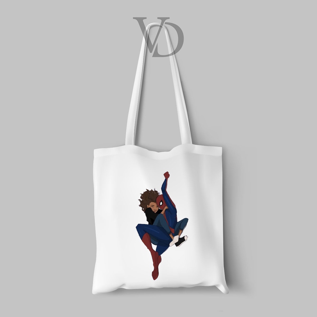 tote bag kanvas model spiderman no way home / totebag / tas belanja / AVENGERS