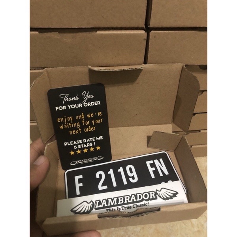 Nopol Magnet Putih Vespa PX Modern Matic Excell Sprint Smallframe