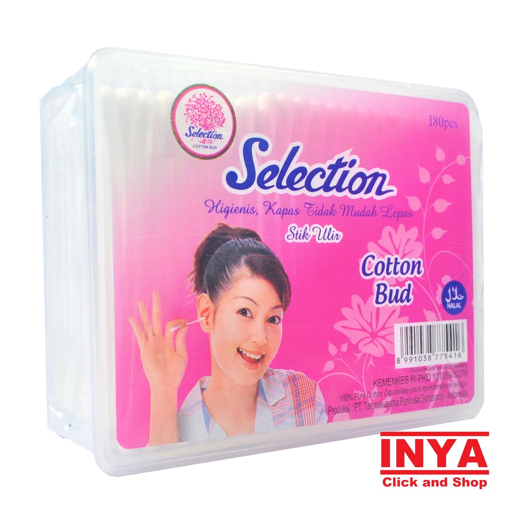 SELECTION COTTON BUD BOX isi 180 pcs - Korek Kuping