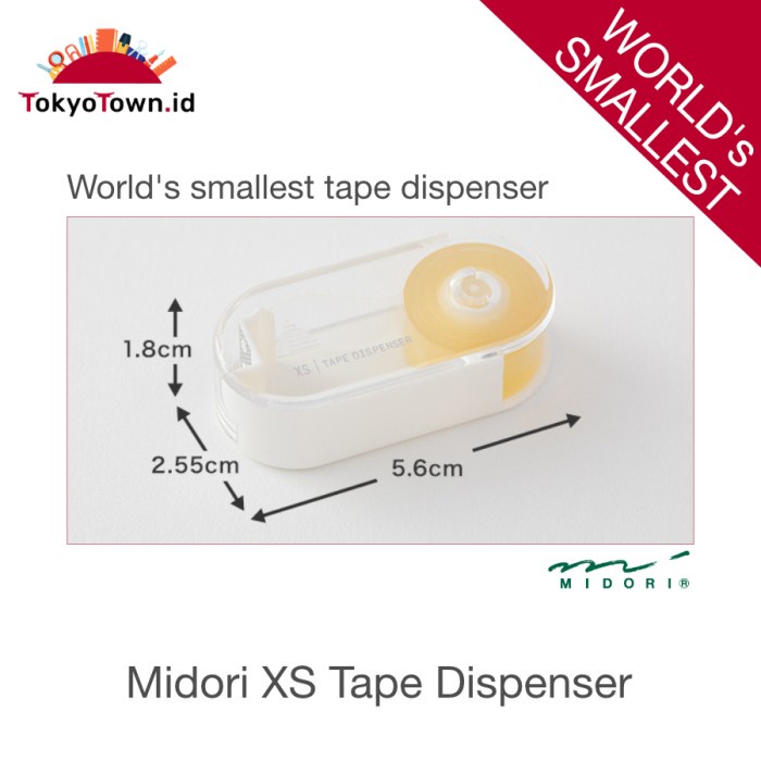 

Nikmati Midori Xs Tape Dispenser WorldS Smallest Promo