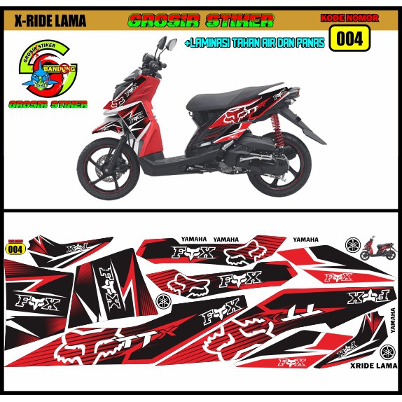 STIKER MOTOR VARIASI YAMAHA XRIDE LAMA