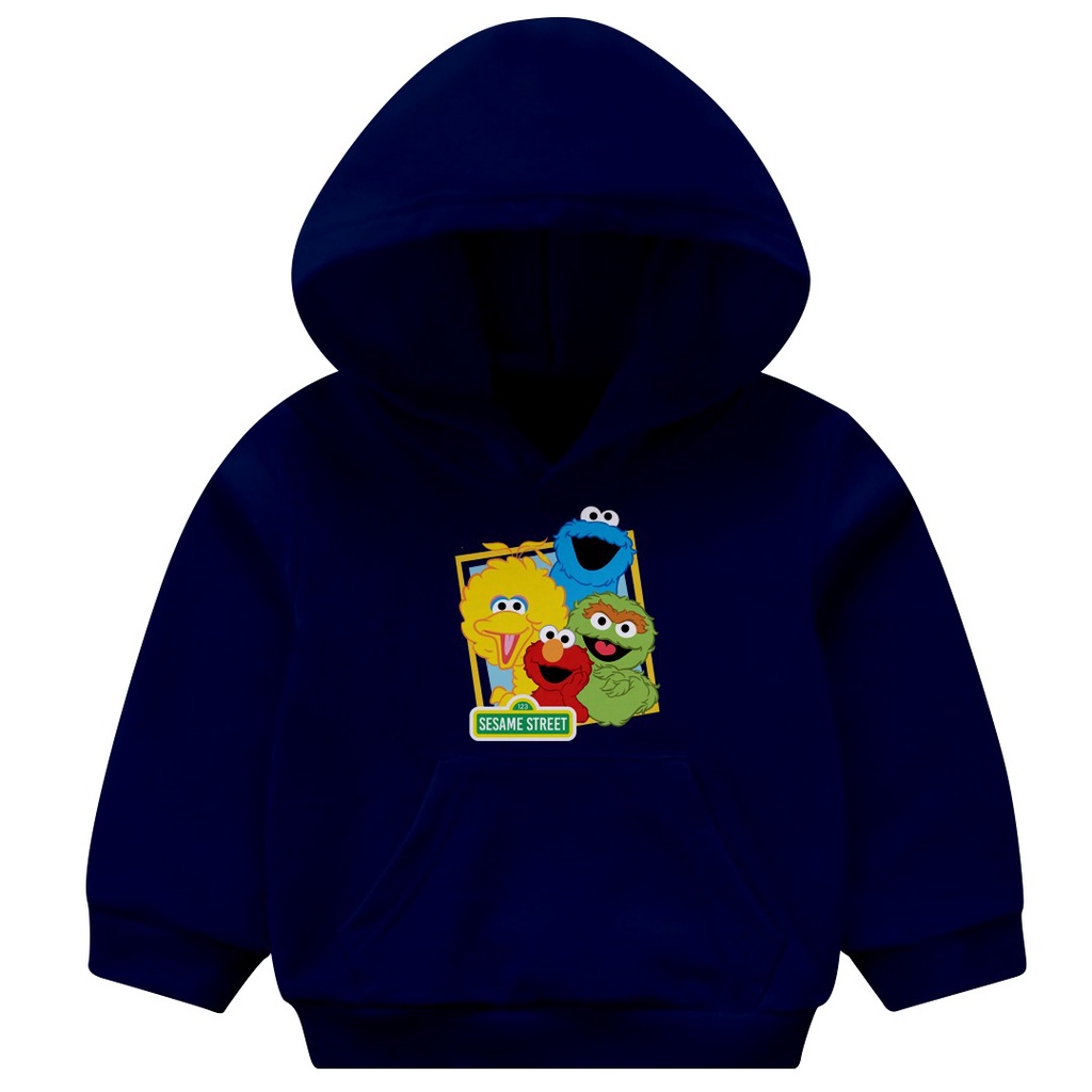 HOODIE ANAK SESAME STREET FLEECE UNISEX TEBAL MURAH TERBARU'