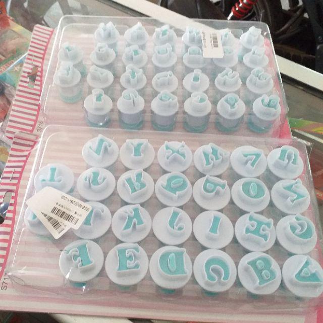 Cetakan Adonan Kue Cookie & Biskuit Desain 26 Alfabet Angka