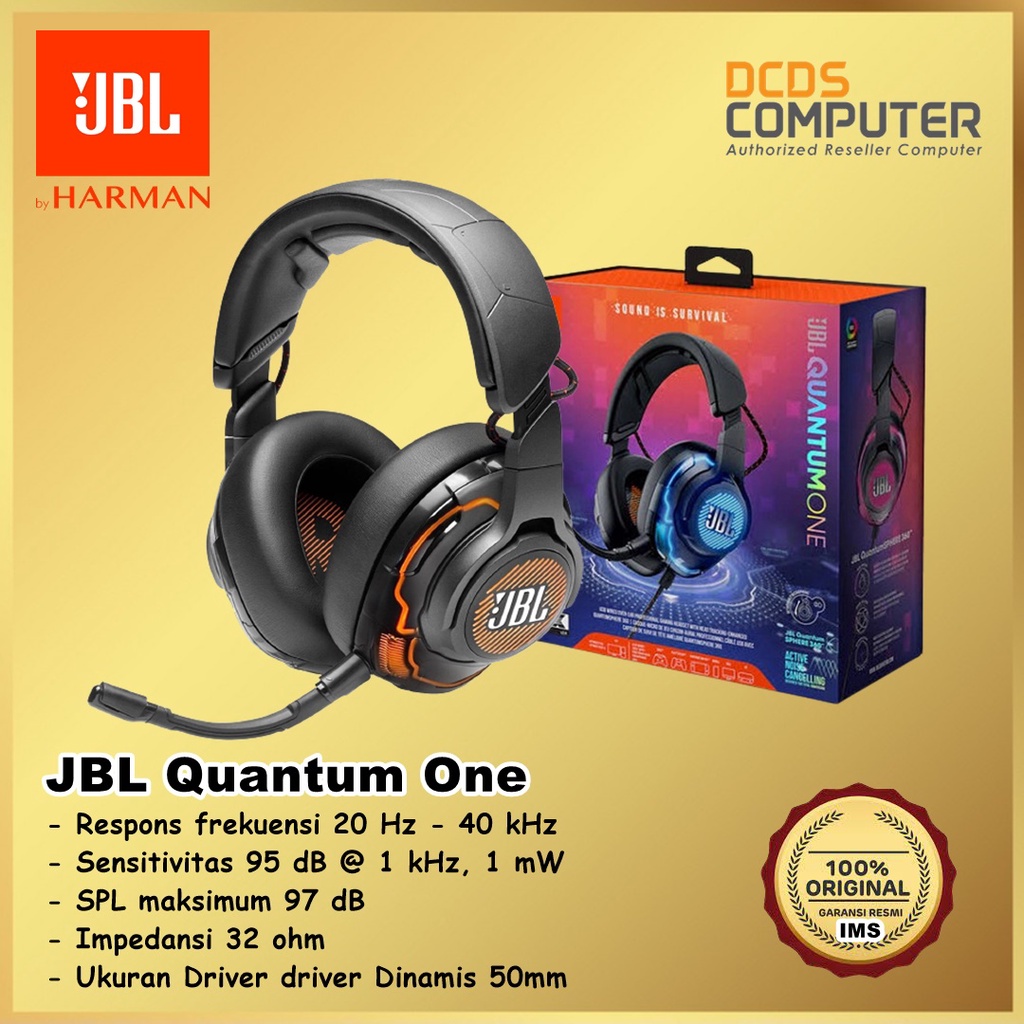 JBL Quantum One Gaming Headset JBLQOne Qone Q One Headphone Gaming JBL