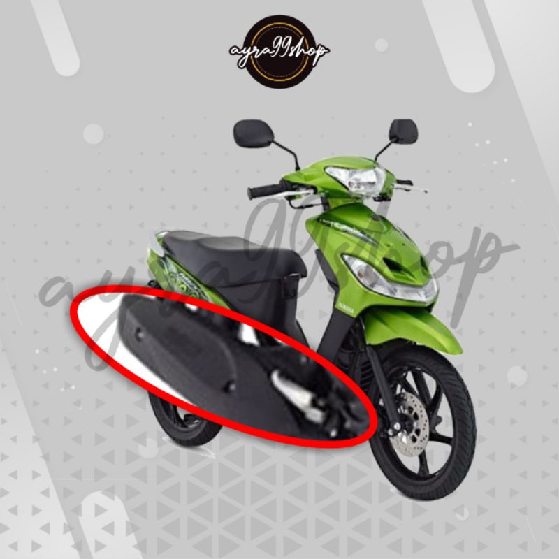 COVER TAMENG PELINDUNG KNALPOT MIO SPORTY SMILE/MIO SOUL KARBU