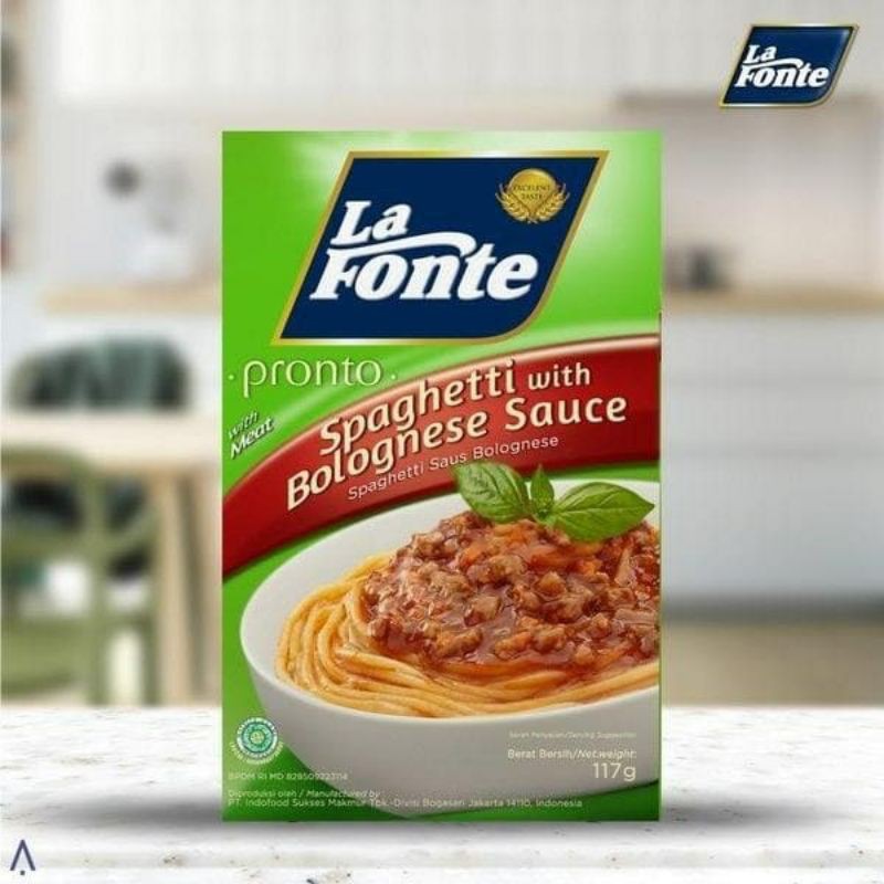 La Fonte Pronto Spaghetty Bolognese Saus,mushroom saus  117 gr