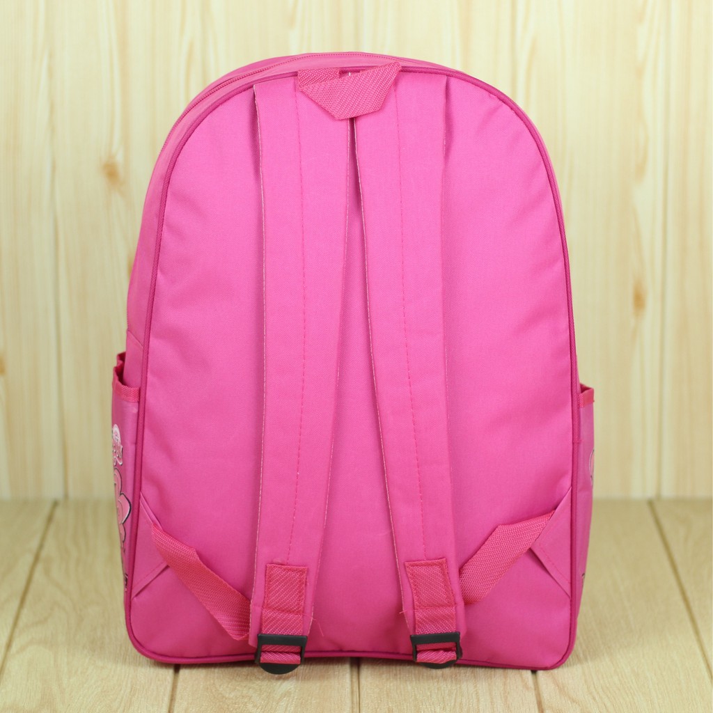 Tas Ransel Anak Anak Perempuan Sekolah Piknik Cewek Motif Little Pony 2 Pink Lucu Kekinian Trendy