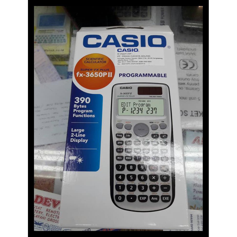 Murmer Kalkulator Scientific Programmable Casio Fx-3650Pii. Fx-3650P Terjamin