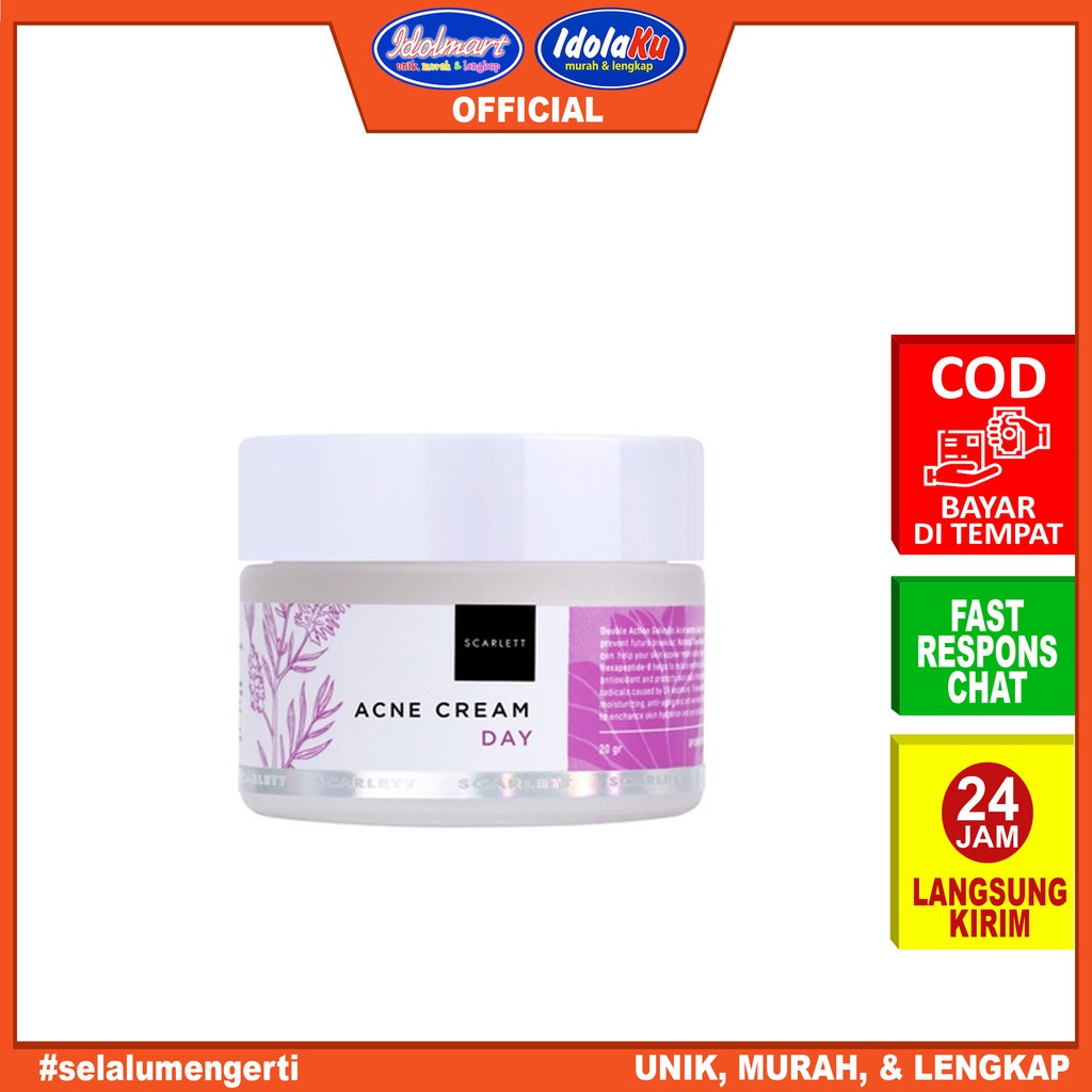 IDOLAKU Scarlett Whitening Acne Day Cream 20gr