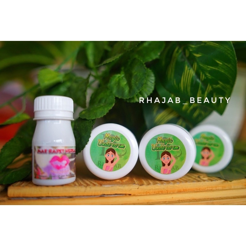 Magic Underarm Rhajab Beauty / 3 pot cream 1 pil rapet