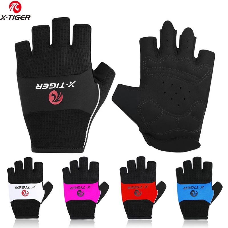 

X-Tiger Sarung Tangan Bersepeda Anti Slip Setengah Jari Breathab Tinggi Elastis
