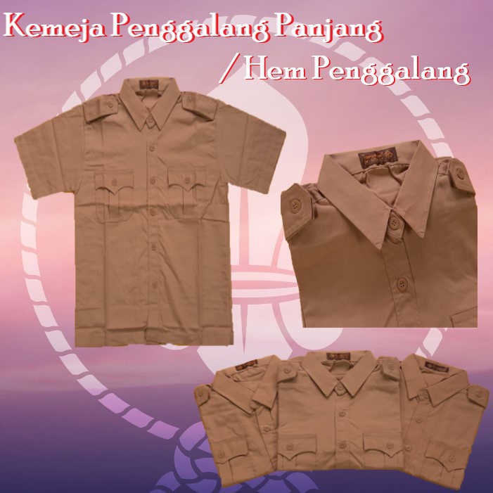 Seragam Sekolahh PRAMUKA TEX PENGGALANG Lengan Pendek SD SMP SMA ( MERK SERAGAM )