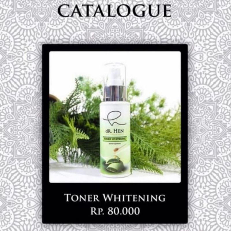 dr.hen skincare toner whitening