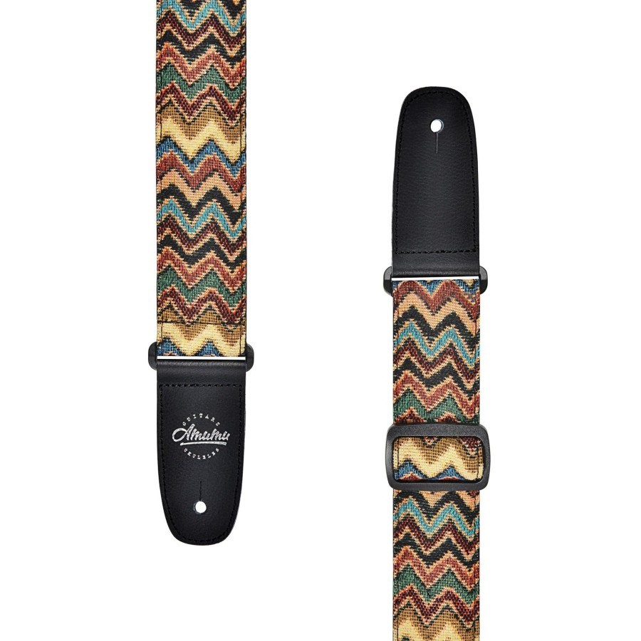 Amumu CO08J Strap Gitar motif Chevron Jacquard Woven