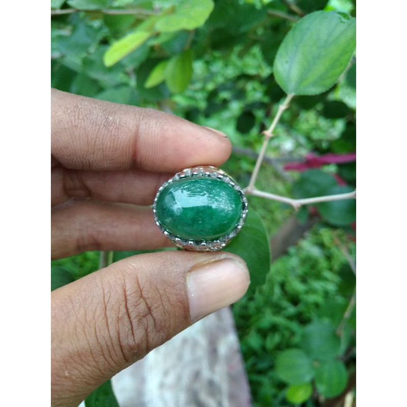 borongan natural cincin batu akik 7pcs