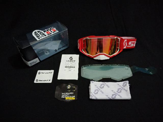 Kacamata Goggle SCOTT Prospect + Clear Lensa Motocross Enduro Trail Adventure