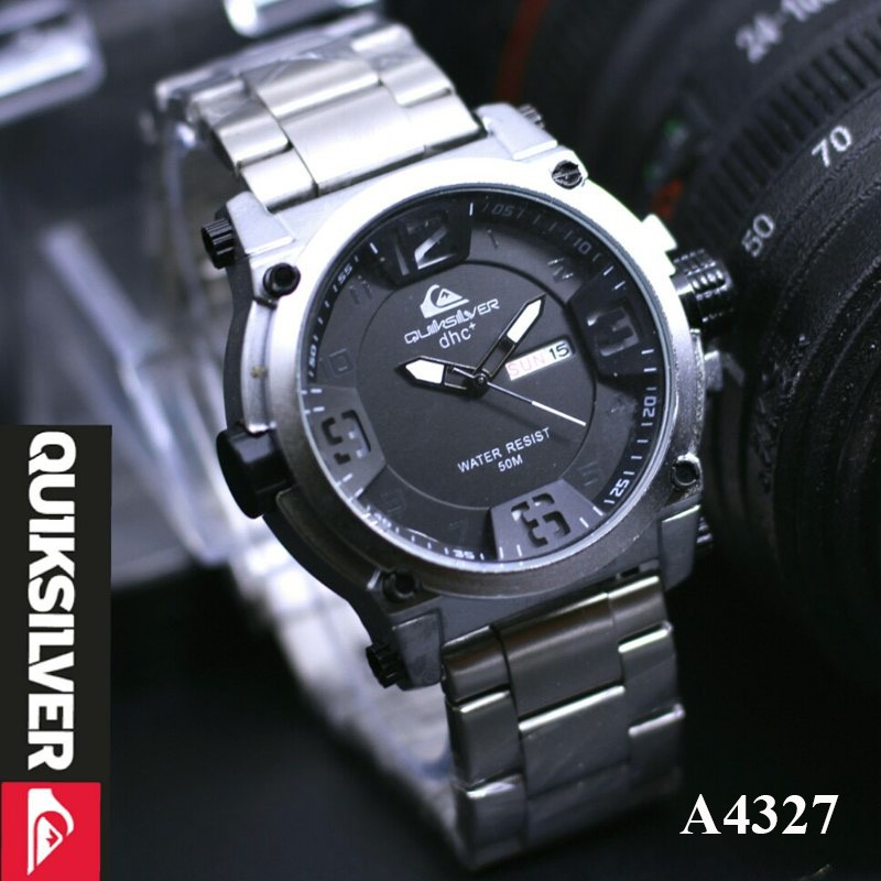 Jam Tangan Pria/Cowo Quiksilver Ocean Rantai - Kode A4327, A4328