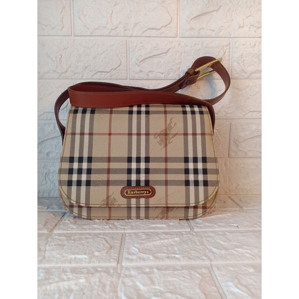 SOLDOUT Preloved burberry nova vintage crossbody authentic