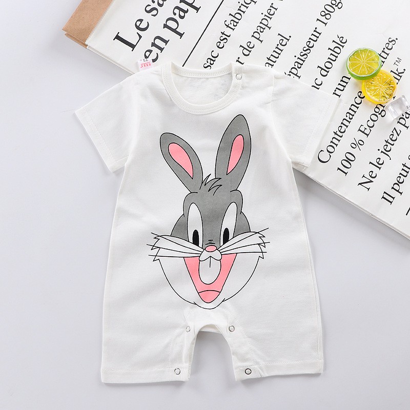 BABY STORE01 - ROMPER BAYI LAKI-LAKI/PEREMPUAN LENGAN PENDEK TULISAN BABY JUMPER PAKAIAN BAYI