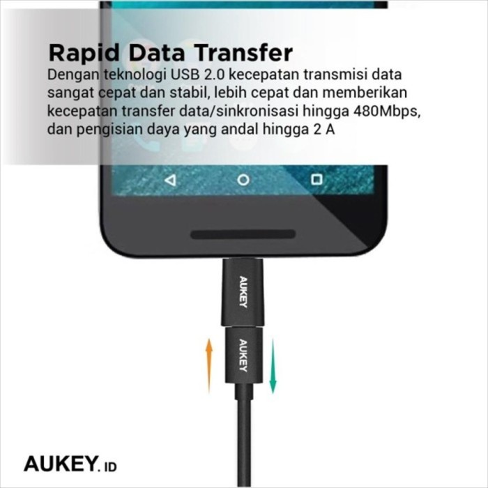 Aukey  OTG Aukey Adapter CB-A2 Micro USB to USB-C 3in1