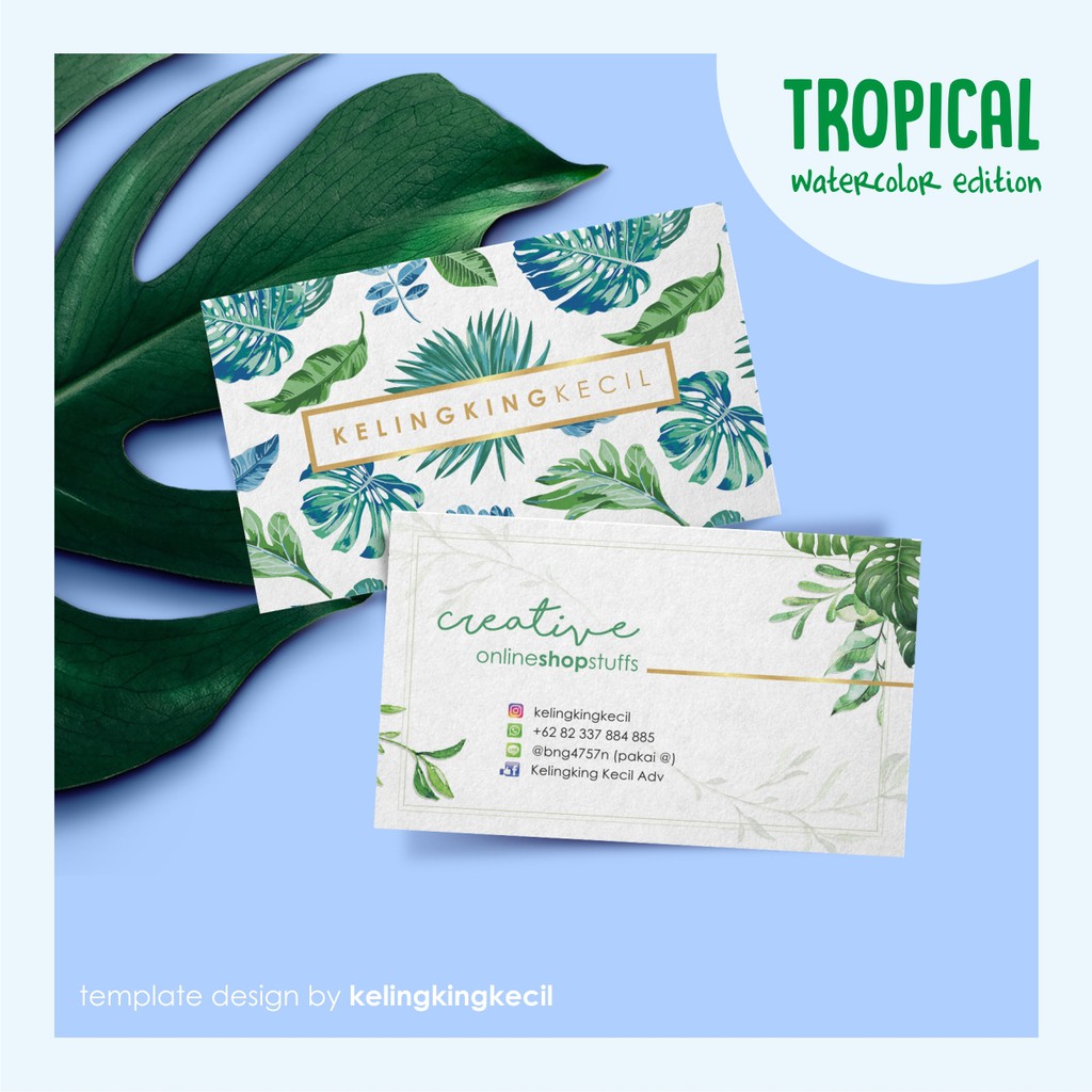 

Cetak Kartu Nama ~ TROPICAL ~ Desain unik Proses Cepat