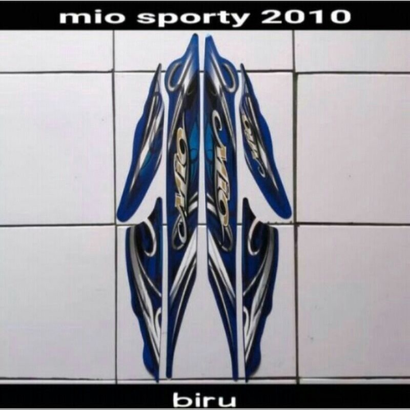 STRIPING YAMAHA MIO SMILE BIRU 2010