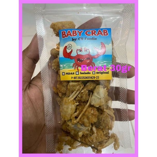 

Baby Crab Crispy Kriyuukk Ukuran mini (30 gr)
