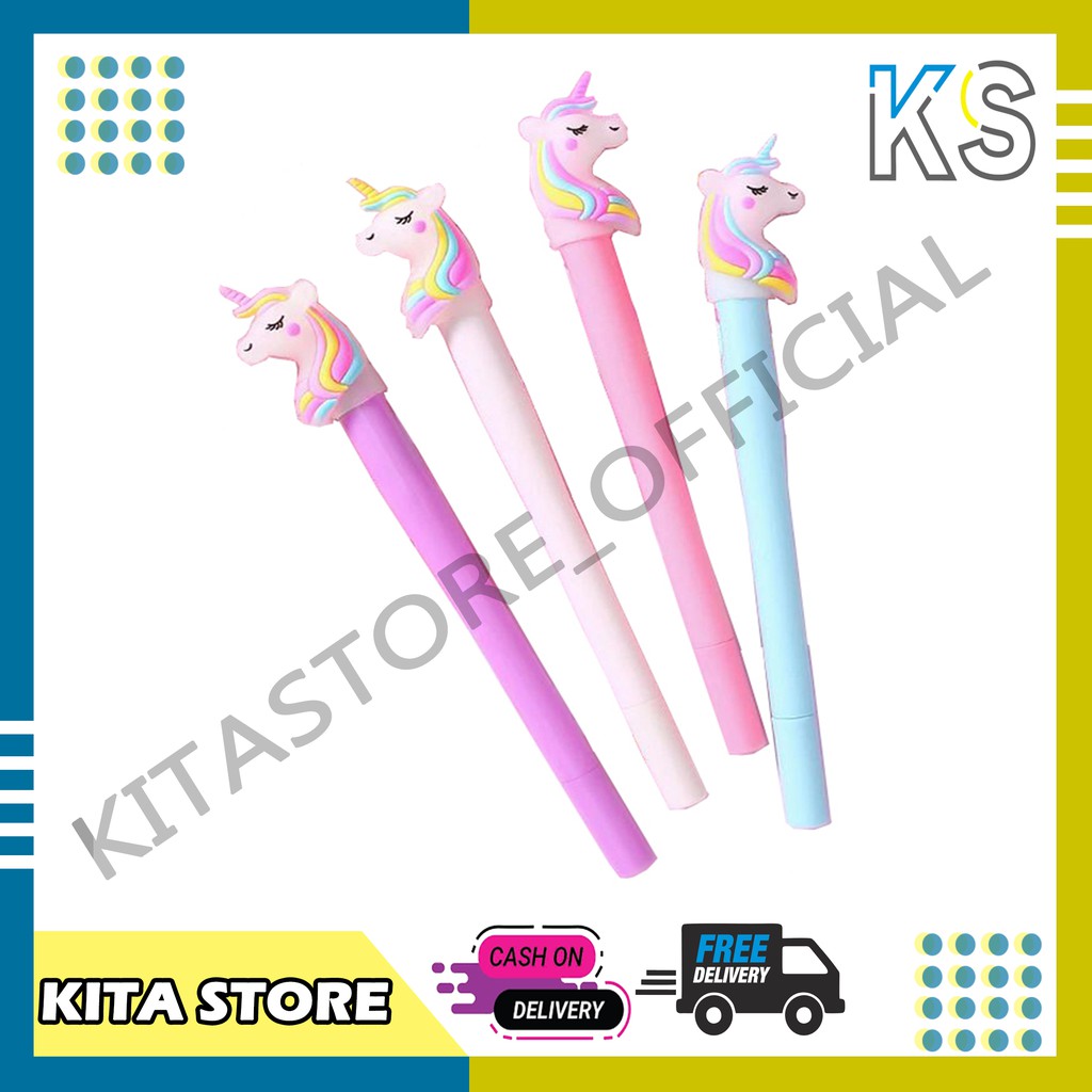 

KitaStore COD Pena LED Lucu LED Unicorn Pen Murah Produk Import U09
