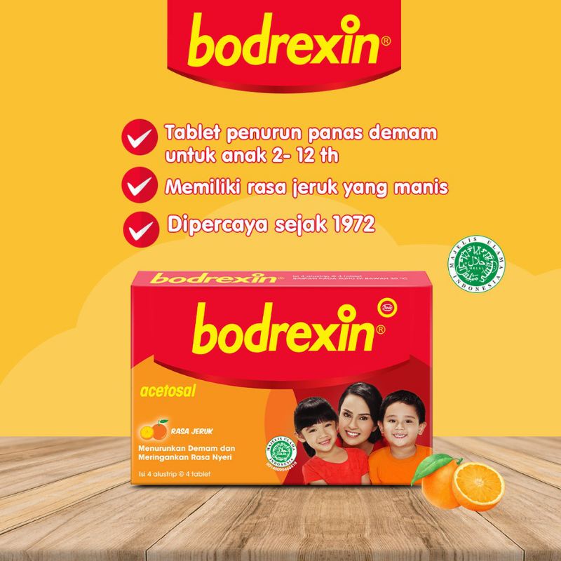 BODREXIN TABLET 1 BOX ISI 4 STRIP @4TABLET - ED 06/2024