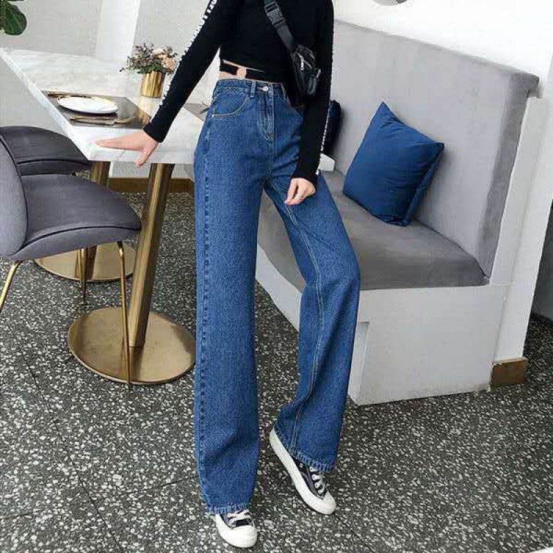 Dream Highwaist Kulot Jeans Wanita Loose Premium